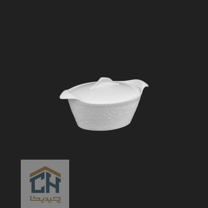 قابلمه سرامیکی بیضی کوچک گلدکیش طرح Royal مدل GK152023 (1)