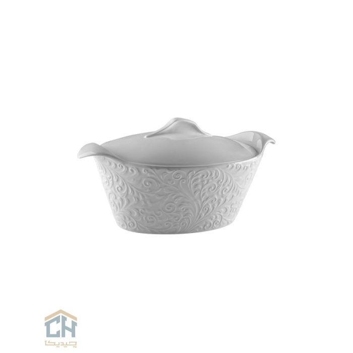 قابلمه سرامیکی بیضی کوچک گلدکیش طرح Royal مدل GK152023 (2)