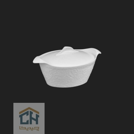 قابلمه سرامیکی بیضی متوسط گلدکیش طرح Royal مدل GK152026 (1)
