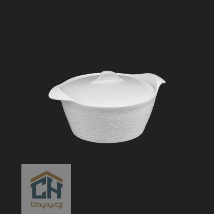 قابلمه سرامیکی گرد بزرگ گلدکیش طرح Royal مدل GK152131 (1)