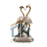 مجسمه لک لک گلدکیش طرح برنز مدل 4640 (1)