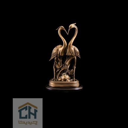 مجسمه لک لک گلدکیش طرح برنز مدل 4640 (2)