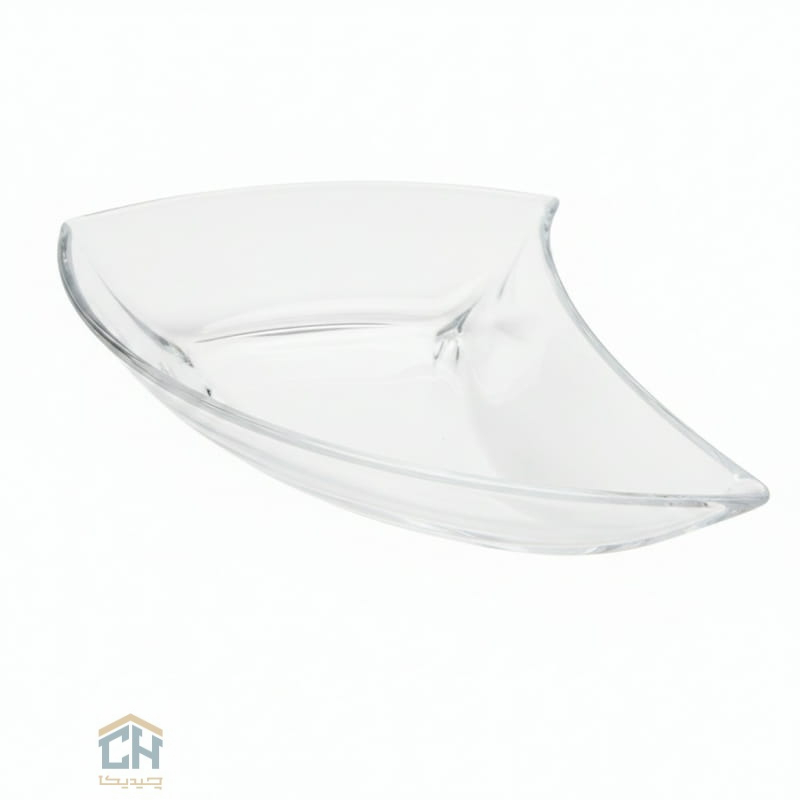 پیاله کریستال پذیرایی با طراحی هلالی شفاف و درخشان (1)