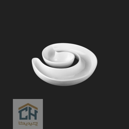 اردو خوری سرامیکی حلزونی گلدکیش مدل GK208935