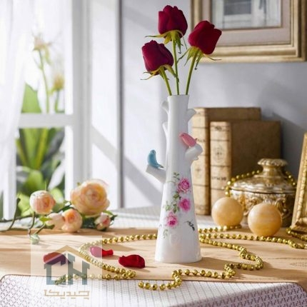 گلدان سرامیکی متوسط گلدکیش طرح Noble مدل GK696180