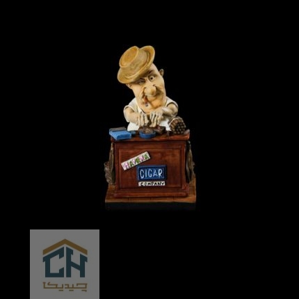 مجسمه سیگار فروش گلدکیش طرح کمیک مدل 4874 (2)