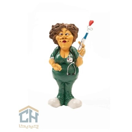 مجسمه پرستار زن گلدکیش طرح کمیک مدل 4866 (1)