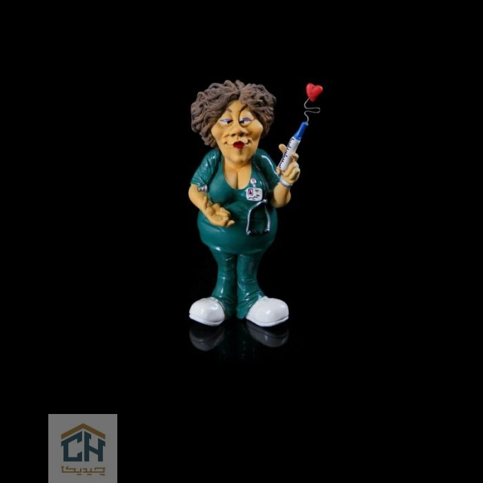 مجسمه پرستار زن گلدکیش طرح کمیک مدل 4866 (2)