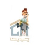 مجسمه پیرزن منشی گلدکیش طرح کمیک مدل 4856 (1)