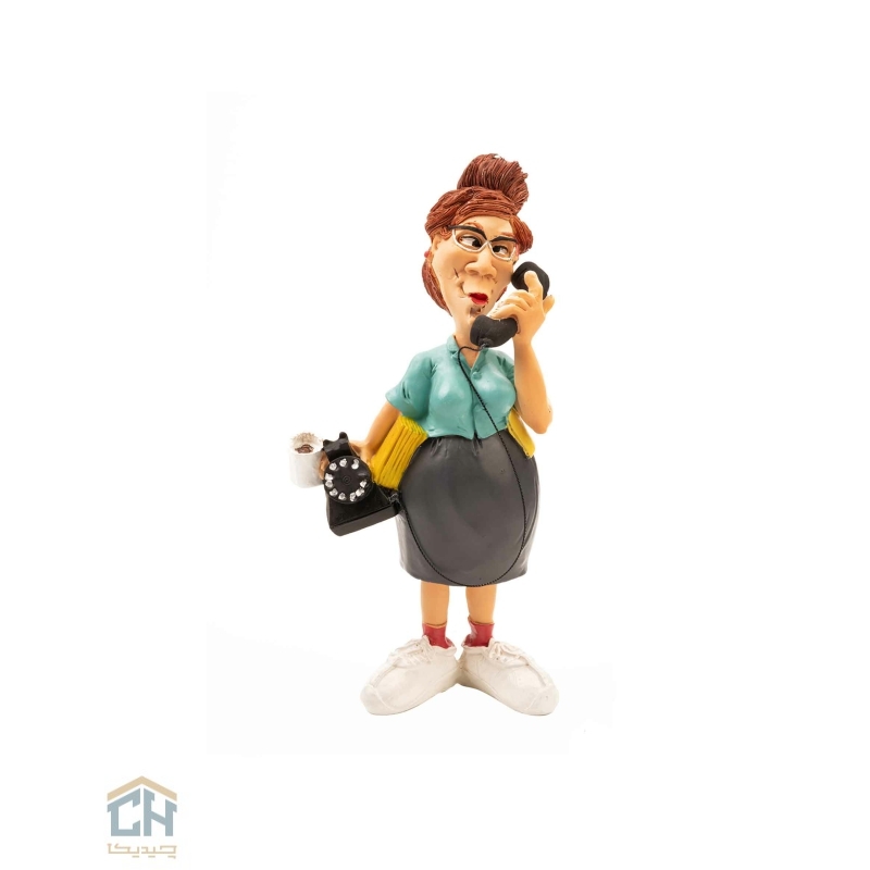 Goldkish old woman fantasy statue model 4856 (1) مجسمه پیرزن منشی گلدکیش طرح کمیک مدل 4856 (1)