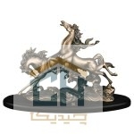 مجسمه اسب 2 تایی گلدکیش طرح برنز مدل 4631 (1)