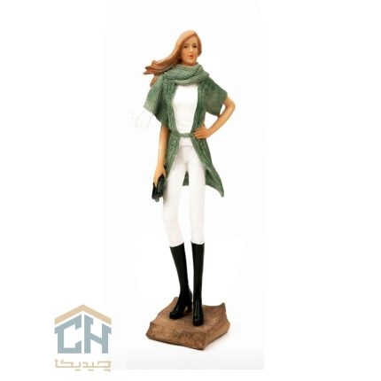 مجسمه زن گلدکیش مدل 4541