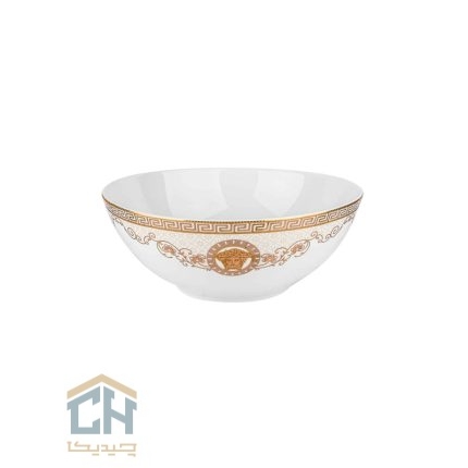 کاسه سرامیکی گرد گلدکیش طرح Versace مدل GK791829