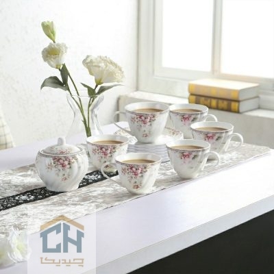 چای خوری چینی گلدکیش ست 6 نفره طرح Sweety مدل GK701108 (1)