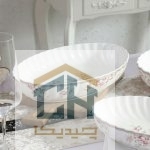 مرغ خوری چینی بیضی متوسط گلدکیش طرح Sweety مدل GK701145 (1)