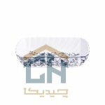 مرغ خوری چینی مستطیل کوچک گلدکیش طرح LOTUS مدل GK701133-1 (2)