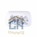 مرغ خوری چینی مستطیل کوچک گلدکیش طرح LOTUS مدل GK701133-1 (3)