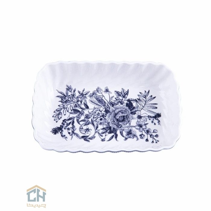 مرغ خوری چینی مستطیل کوچک گلدکیش طرح LOTUS مدل GK701133-1 (3)