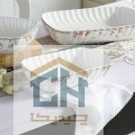 مرغ خوری چینی مستطیل کوچک گلدکیش طرح Sweety مدل GK701133 (1)