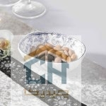 پیاله چینی بیضی گلدکیش ست 6 تایی طرح LOTUS مدل GK701102-1 (1)