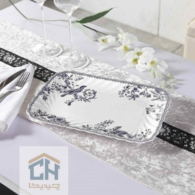 دیس چینی مستطیل کوچک گلدکیش طرح LOTUS مدل GK701131-1 (1)