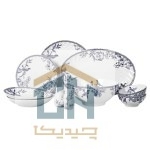 سرویس غذاخوری چینی 28 پارچه گلدکیش ست 6 نفره طرح LOTUS مدل GK646384 (1)