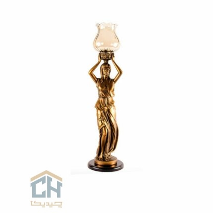 مجسمه شمعدان گلدکیش طرح برنز مدل 4661L