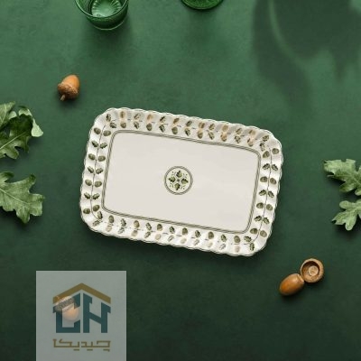 دیس مستطیل چینی کوچک گلدکیش طرح ROYSA مدل GK701131-2