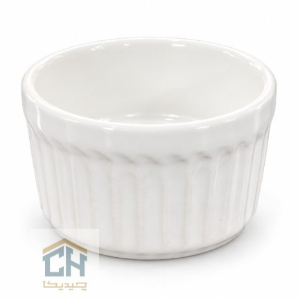 ست 6 عددی پیاله مدل 108501 با بدنه سفید شیاردار