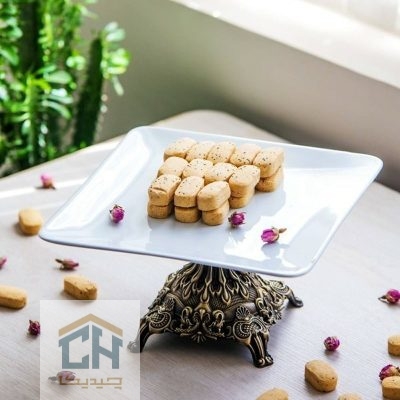 دیس چینی مربع پایه دار مدل 139