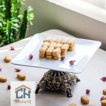 دیس چینی مربع پایه دار مدل 139