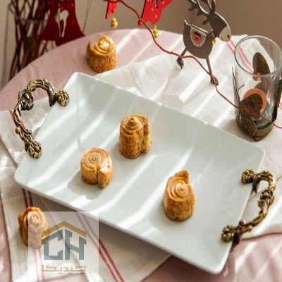 دیس چینی مستطیل دسته پیوتر مدل 102