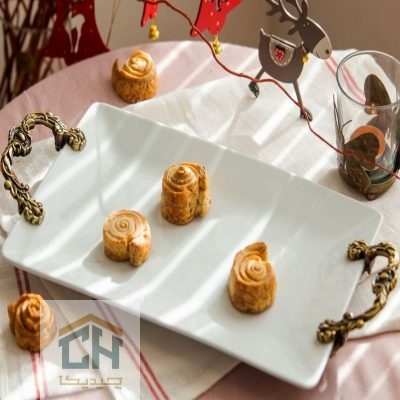 دیس چینی مستطیل دسته پیوتر مدل 104