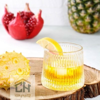 نیم لیوان بلور ته صاف طرح رین مدل 56007