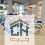 ست 6 تایی پیاله چینی طرح آکسفورد مدل 101150-2