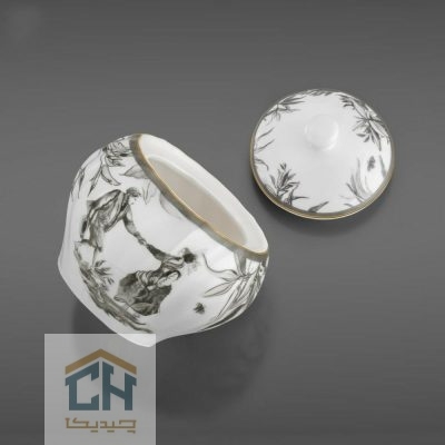 قندان چینی گلدکیش طرح Adlya مدل GK701107-5