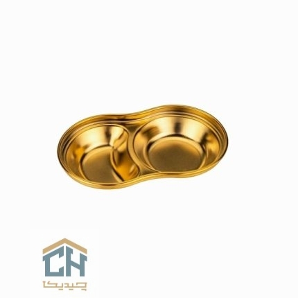 اردو خوری استیل طلایی 2 تایی گلدکیش مدل 11011