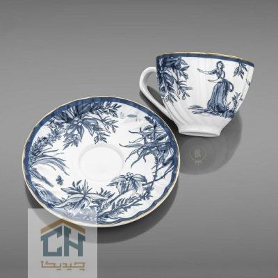 چایخوری چینی گلدکیش ست 6 نفره طرح Larissa مدل GK701108-4