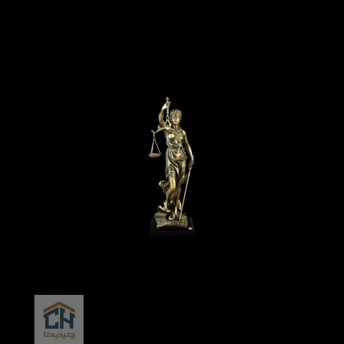 مجسمه عدالت کوچک گلدکیش طرح برنز مدل 4612 (2)