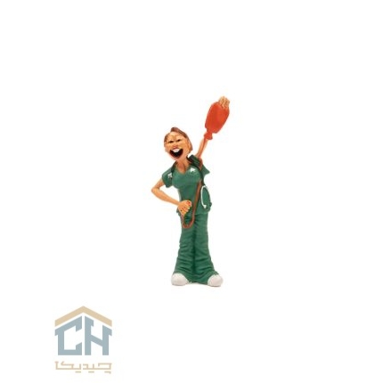 مجسمه پرستار زن گلدکیش طرح کمیک مدل 4891 (1)
