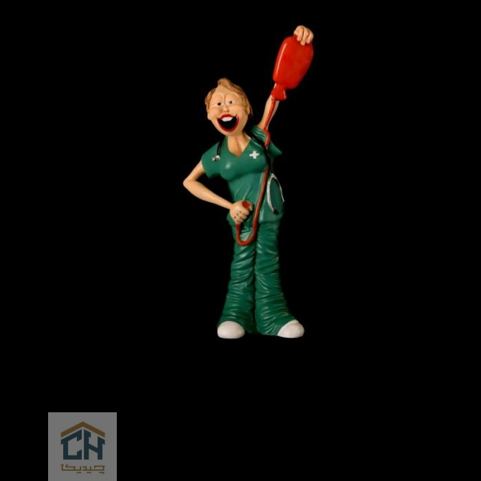 مجسمه پرستار زن گلدکیش طرح کمیک مدل 4891 (2)