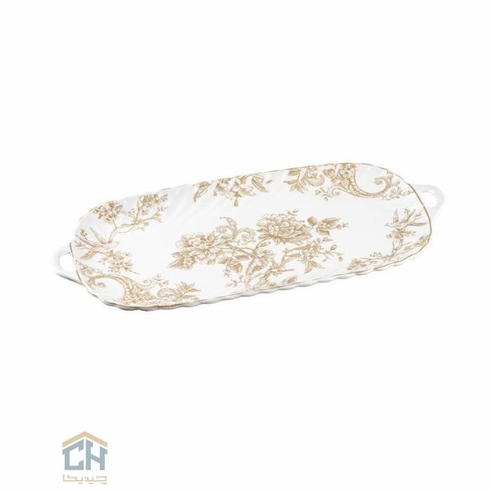 رولت خوری چینی بزرگ گلدکیش طرح Sarina مدل GK701122-6 (2)