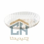 مرغ خوری چینی بیضی متوسط گلدکیش طرح Sarina مدل GK701145-6 (2)