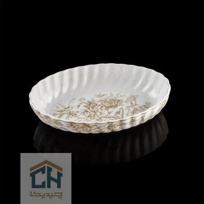 مرغ خوری چینی بیضی کوچک گلدکیش طرح Sarina مدل GK701144-6 (1)