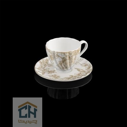 چای خوری چینی گلدکیش ست 6 نفره طرح Sarina مدل GK701108-6 (1)