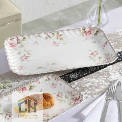 دیس چینی مستطیل بزرگ گلدکیش طرح Sweety مدل GK701132 (1)