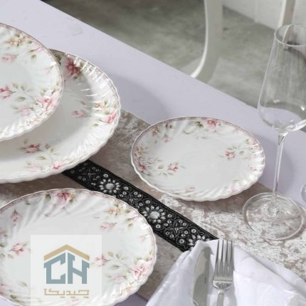 پیش دستی چینی گرد گلدکیش ست 6 تایی طرح Sweety مدل GK701138 (1)