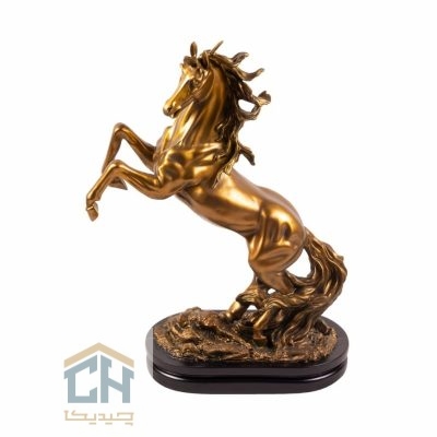 مجسمه اسب بزرگ گلدکیش طرح برنز مدل 4633
