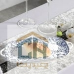 رولت خوری چینی کوچک گلدکیش طرح LOTUS مدل GK701120-1 (1)