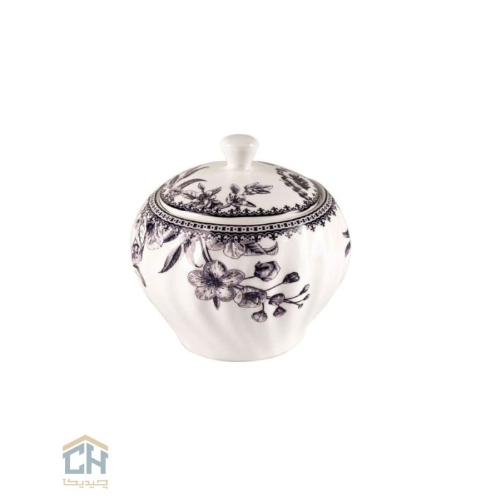 قندان چینی گلدیش طرح LOTUS مدل GK701107-1 (2)